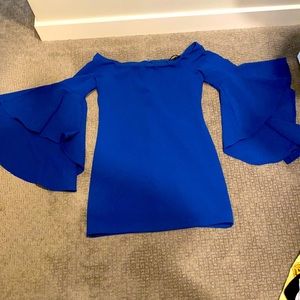 Backstage short blue cocktail dress